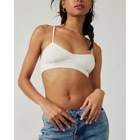 🎉LAST CHANCE🎉 FREE PEOPLE One Step Ahead Bra / Ivory - Picture 5 of 6